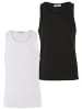 DEF Tanks & Cami in bright white+jet black