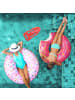 relaxdays Aufblasbare Rettungsboje in Rot