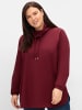 sheego Sweatshirt in weinrot