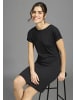 FLASHLIGHTS Shirtkleid in schwarz+bordeaux