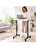 relaxdays Laptoptisch in Schwarz/ Weiß - (B)60 x (H)67-90 x (T)40 cm