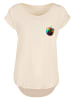 F4NT4STIC Long Cut T-Shirt Colorfood Collection - Rainbow Apple in Whitesand