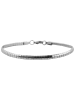 Adeliás Damen Armband aus Edelstahl 19 cm in silber