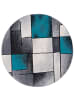 Pergamon Teppich Brilliant Fantasy Rund in blau