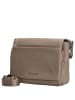 Mandarina Duck Mellow Leather - Umhängetasche 22 cm (nero) in warm taupe
