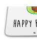 Mr. & Mrs. Panda Tischuntersetzer Avocado Geburtstag mit Spruch in Weiß