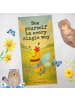 Mr. & Mrs. Panda Reisehandtuch Biene Blume Design mit Spruch in Weiß