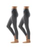 Erwin Müller Single-Jersey Leggings, lang 2er-Pack in grau meliert
