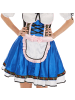 tectake Dirndlkleid/Frauentracht, in der Farbe blau/weiß, Angenähte Bluse