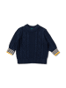 Little Green Radicals Bio-Aran-Strickpullover in Marineblau