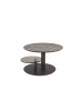 58 aufm Kessel COUCHTISCH höhenverstellbar Corey 75x47x75 MDF Anthrazit/Marble Grigio