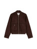 Marc O'Polo DENIM Lederblouson regular in Burnt Aubergine