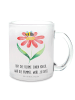 Mr. & Mrs. Panda Tasse Hummel Blume mit Spruch in Transparent