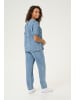 CULTURE Langarm-Bluse CUadele Relaxed fit in Blue Stone Wash