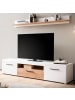 Furn.Design Wohnzimmer-Set weiß matt, Evoke Eiche, Kombination 2-teilig, Soft-Close-Funktion