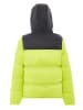 myMo Damen Wattierte Steppjacke in Saure Limette Schwarz