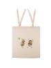 Mr. & Mrs. Panda Tragetasche Hummeln Kleeblatt ohne Spruch in Creme