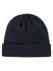 Petrol Industries Logo-Strickbeanie Steelpoint in Blau