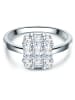 Trilani Ring Sterling Silber Zirkonia in silber