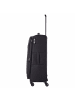 travelite Chios - 4-Rollen-Trolley L 78 cm erw. (schwarz) in schwarz