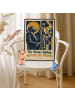 Mr. & Mrs. Panda Wandbild Musiker expressiv Design mit Spruch in Weiß