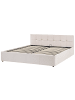 Beliani Doppelbett LAURESSES in Beige - (W) 188 x (H) 76 x (L) 214 cm