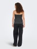 ONLY Tüll-Top in Dark Grey Melange