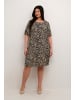 KAFFE curve Kleid KCmille Regular fit in Chinchilla/Black Animal Print