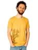 Life-Tree Rundhals T-Shirt für Herren in gelb
