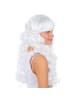 tectake Wunderschöne, gelockte, lange Haare, weiß