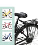 relaxdays Hunde-Fahrradleine in Schwarz/ Silber