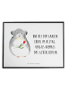 Mr. & Mrs. Panda Schreibtischunterlage Chinchilla Blume mit Spruch in Weiß