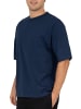 Reichstadt Herren Regular Fit T-Shirt Shoulder Drop in Dark Blue