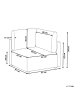 Beliani Sofaelement MESNALI in Beige/Schwarz - (W) 91 x (H) 84 x (L) 91 cm