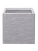 Beliani Outdoor Blumentopf PAROS in Grau - (W) 40 x (H) 38 x (L) 40 cm