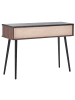 Beliani Konsolentisch PERTH in Braun/Schwarz - (W) 110 x (H) 80 x (L) 40 cm