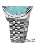 Regent Analog-Armbanduhr Regent Metallarmband silber mittel (ca. 34mm)