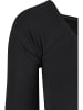 Urban Classics Urban Classics Damen Ladies Short Rib Wide V-Neck Longsleeve in black