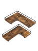 VASAGLE 2er-Set: Eckregal Barnet-old in Vintagebraun - (B)29 x (H)4 x (T)40 cm