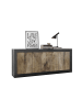 CALICOSY Buffetschrank INITIAL in Mattschwarz - (W) 207  x (H) 86  x (L) 43  cm