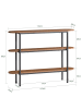 SoBuy Konsole in Nussbaumbraun - (W) 25 x (H) 86 x (L) 110 cm