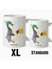 Mr. & Mrs. Panda Steinguttasse Pinguin Bier ohne Spruch in Weiß