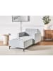Beliani Chaiselongue ABERDEEN in Grau/Schwarz - (W) 107 x (H) 83 x (L) 189 cm
