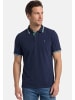 Redmond Poloshirt Basic in Dunkelblau / hellrot / weiß