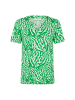 Kaffe T-Shirt kurzarm KAbella Regular fit in Bright Green/Chalk s Animal