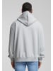 DEF Zip-Kapuzenpullover in grey washed