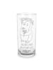 Mr. & Mrs. Panda Wasserglas Jungfrau Astrologie mit Spruch in Transparent