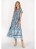 usha FESTIVAL Damen Kleid in Blau Mehrfarbig