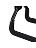 relaxdays Schlauchhalter in Schwarz - (B)12,5 x (H)13 x (T)20 cm