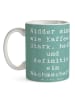 Mr. & Mrs. Panda Kaffeetasse Spruch Widder Power mit Spruch in Meeresbrise